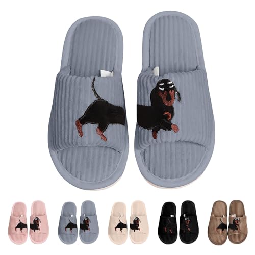 FGUUTYM Damen Hausschuhe Winter, Herren Weicher Bequem Pantoffeln Plüsch Warm Slippers Ultraweiche Memory Foam Filzpantoffeln Unisex Warm Flauschige Hausschlappen Filzhausschuhe Für Innen Außen von FGUUTYM