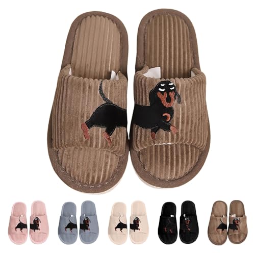 FGUUTYM Damen Hausschuhe Winter, Herren Weicher Bequem Pantoffeln Plüsch Warm Slippers Ultraweiche Memory Foam Filzpantoffeln Unisex Warm Flauschige Hausschlappen Filzhausschuhe Für Innen Außen von FGUUTYM