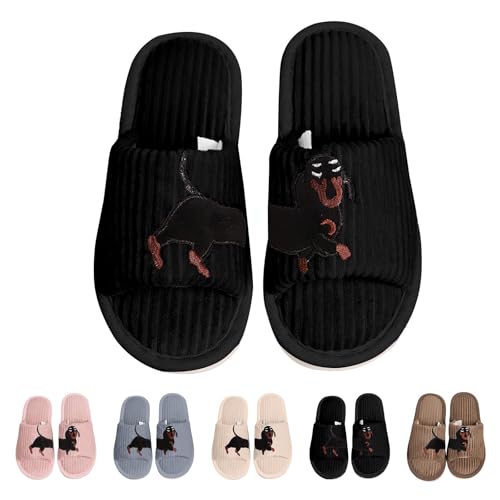 FGUUTYM Damen Hausschuhe Winter, Herren Weicher Bequem Pantoffeln Plüsch Warm Slippers Ultraweiche Memory Foam Filzpantoffeln Unisex Warm Flauschige Hausschlappen Filzhausschuhe Für Innen Außen von FGUUTYM