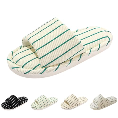 FGUUTYM Damen Hausschuhe Winter Filzpantoffeln Herren Flauschige Anti-Rutsch Pantoletten Plüsch Kuschelige Schlappen Home Silent Slides Offene Zehen Schlafzimmerpantoffeln Outdoor Indoor Slippers von FGUUTYM