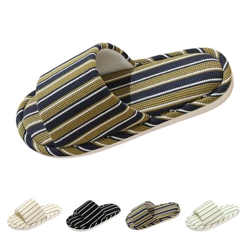 FGUUTYM Damen Hausschuhe Winter Filzpantoffeln Herren Flauschige Anti-Rutsch Pantoletten Plüsch Kuschelige Schlappen Home Silent Slides Offene Zehen Schlafzimmerpantoffeln Outdoor Indoor Slippers von FGUUTYM