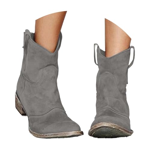 FGUUTYM Damen Klassisch Wildleder Halbstiefel Langschaft Stiefel Schlupfschuhe Ankle Boots Kurzstiefel Braun Übergangsstiefel Westernstiefel Wasserdicht Retro Cowboy Boots Damenstiefel FGUUTYM Damen Klassisch Wildleder Halbstiefel Langschaft Stiefel Schlupfschuhe Ankle Boots Kurzstiefel Braun Übergangsstiefel Westernstiefel Wasserdicht Retro Cowboy Boots Damenstiefel von FGUUTYM