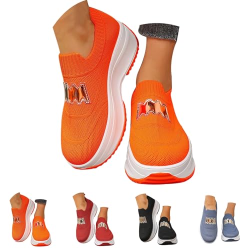 FGUUTYM Damen Laufschuhe Slip on Sneaker Bequeme Outdoor Komfort Walkingschuhe Leichte und Atmungsaktive Orthopädische Schuhe Breathable Leicht Weite H Turnschuhe Memory Schaum Sportschuhe FGUUTYM Damen Laufschuhe Slip on Sneaker Bequeme Outdoor Komfort Walkingschuhe Leichte und Atmungsaktive Orthopädische Schuhe Breathable Leicht Weite H Turnschuhe Memory Schaum Sportschuhe von FGUUTYM