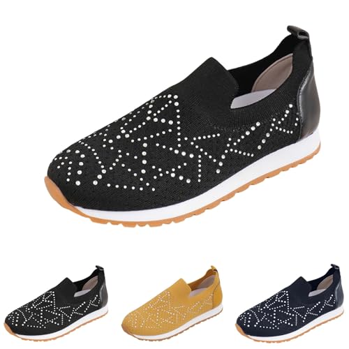 FGUUTYM Damen Orthopädische Schuhe Mit Wasserbohrer Vermascht Atmungsaktive Sneaker Slip on Leicht Weite Turnschuhe Bequeme Sportschuhe Outdoor Walkingschuhe Freizeitschuhe Schlupfschuhe FGUUTYM Damen Orthopädische Schuhe Mit Wasserbohrer Vermascht Atmungsaktive Sneaker Slip on Leicht Weite Turnschuhe Bequeme Sportschuhe Outdoor Walkingschuhe Freizeitschuhe Schlupfschuhe von FGUUTYM