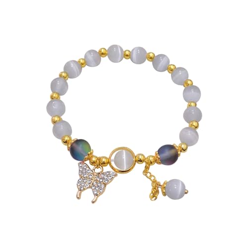 FGUUTYM Design Erweiterte Sinn Kristall Armband Schmetterling Armband Weibliche Transfer Perle Hand Schmuck Geschenk Schmuck Organizer Für Wand (GD1, One Size) von FGUUTYM