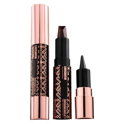 FGUUTYM Double Head Three Color Lipstick+eyeliner Shadow Lipstick Lip Liner Multi Purpose One Multi Purpose Makeup Tool Lipstick Lip Liner Shadow Eyeline Lippenstift 24 Stunden (B, One Size) von FGUUTYM