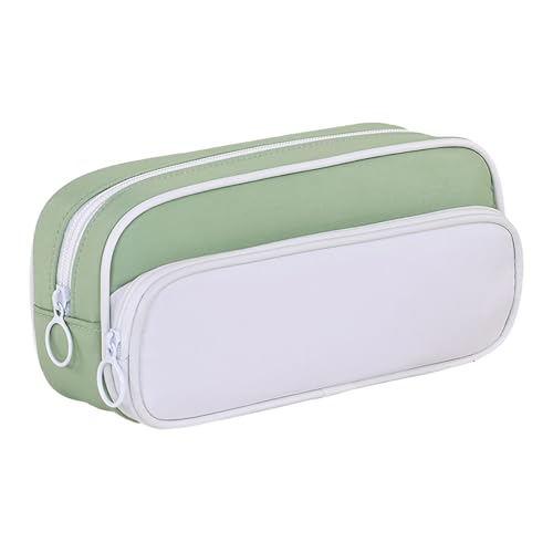 FGUUTYM Federmäppchen mit großer Kapazität, Japanisches Schreibwarenetui, für und Mädchen, doppelt einfarbig, multifunktional, für Mittelschüler, Federmäppchen (Z3-A, One Size) von FGUUTYM