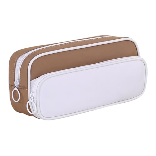 FGUUTYM Federmäppchen mit großer Kapazität, Japanisches Schreibwarenetui, für und Mädchen, doppelt einfarbig, multifunktional, für Mittelschüler, Federmäppchen (Z3-C, One Size) von FGUUTYM