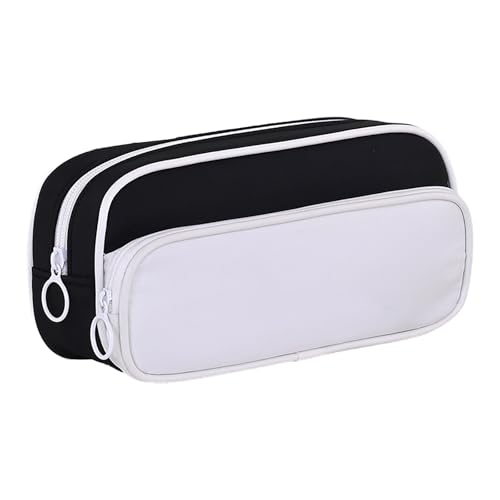 FGUUTYM Federmäppchen mit großer Kapazität, Japanisches Schreibwarenetui, für und Mädchen, doppelt einfarbig, multifunktional, für Mittelschüler, Federmäppchen (Z3-D, One Size) von FGUUTYM