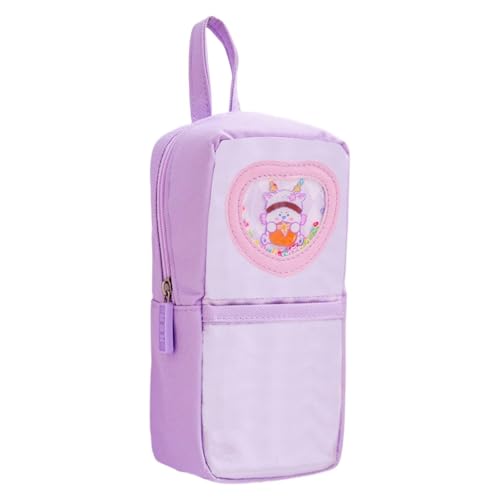 FGUUTYM Federmäppchen mit großer Kapazität, Japanisches Schreibwarenetui, für und Mädchen, doppelt einfarbig, multifunktional, für Mittelschüler, Federmäppchen (Z4-A, One Size) von FGUUTYM