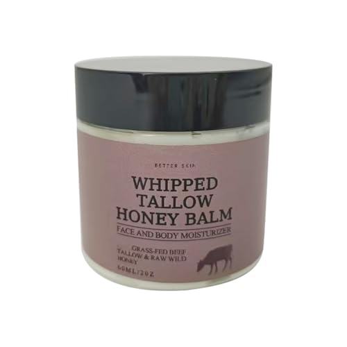 FGUUTYM Feuchtigkeitscreme aus Rindertalg: Balsam aus geschlagenem und gefüttertem Kuhtalg mit Olivenöl – Haut für Frauen (30 ml) Creme Set Damen Geschenk (Pink, One Size) von FGUUTYM