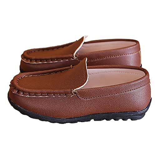 FGUUTYM ---Freizeitschuhe mit flachem, weichem, rutschfestem Slip-on-Kleiderschuhen, bequem, einfarbig Winterschuhe 41 (Khaki, 27.5 Toddler) von FGUUTYM