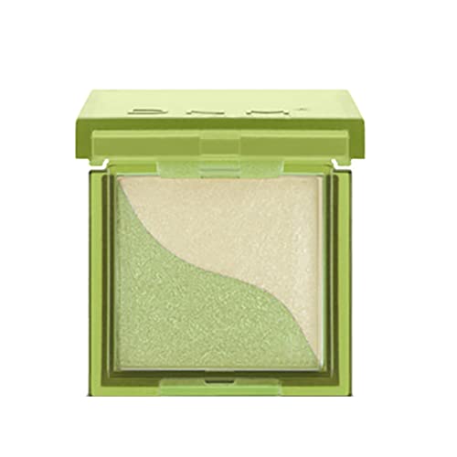 FGUUTYM Glasierte leichte zweifarbige faule Lidschattenplatte einfache wasserdichte Anfänger anhaltende Farbwiedergabe Lidschatten ohne Make-up Lidschatten Glitzer Pulver (F, One Size) von FGUUTYM