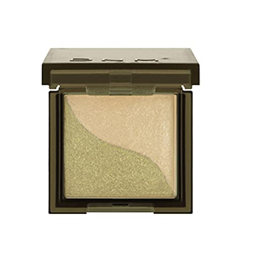FGUUTYM Glasierte leichte zweifarbige faule Lidschattenplatte einfache wasserdichte Anfänger anhaltende Farbwiedergabe Lidschatten ohne Make-up Lidschatten Glitzer Pulver (O, One Size) von FGUUTYM