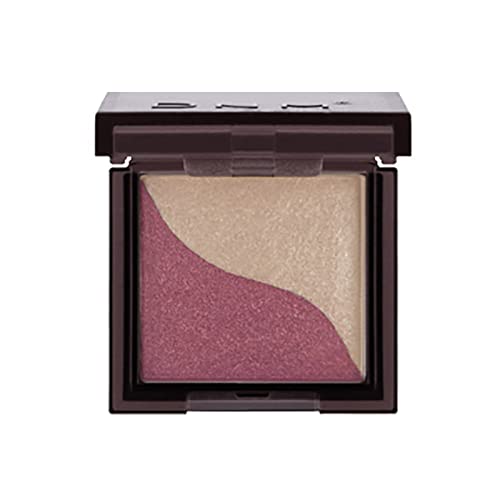 FGUUTYM Glasierte leichte zweifarbige faule Lidschattenplatte einfache wasserdichte Anfänger anhaltende Farbwiedergabe Lidschatten ohne Make-up Lidschatten Glitzer Pulver (W, One Size) von FGUUTYM