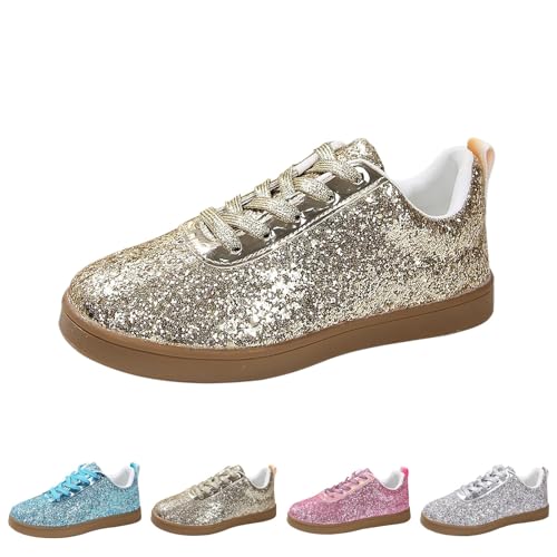 FGUUTYM Glitzer Schuhe Sportschuhe Für Damen Glitzernd, Elegant, Hochzeits-Sneaker Partyschuh Slip On Sport Training Schnüren Straßenlaufschuhe Walkingschuhe Komfortable Tennisschuhe FGUUTYM Glitzer Schuhe Sportschuhe Für Damen Glitzernd, Elegant, Hochzeits-Sneaker Partyschuh Slip On Sport Training Schnüren Straßenlaufschuhe Walkingschuhe Komfortable Tennisschuhe von FGUUTYM