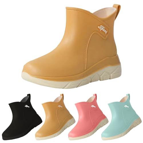 FGUUTYM Gummistiefel Damen Wasserdicht Rutschfeste Regenschuhe Bequeme Gummischuhe Stiefeletten Angelstiefel Kurz Stiefel Gartenschuhe Flach Rutschfest Arbeitsschuhe Stiefeletten FGUUTYM Gummistiefel Damen Wasserdicht Rutschfeste Regenschuhe Bequeme Gummischuhe Stiefeletten Angelstiefel Kurz Stiefel Gartenschuhe Flach Rutschfest Arbeitsschuhe Stiefeletten von FGUUTYM