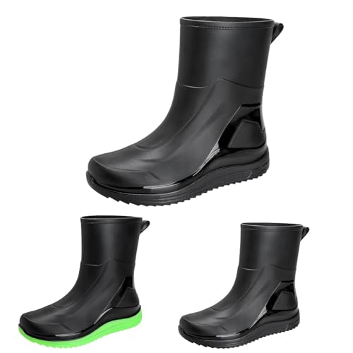 FGUUTYM Gummistiefel Halbhoch Herren Wasserdicht Kurzschaft Regenstiefel Rain Boots Regenschuhe Rutschfest Wasserdicht Trekkingstiefel Outdoor-Arbeitsschuhe Hiking Flach Safety Gartenschuhe FGUUTYM Gummistiefel Halbhoch Herren Wasserdicht Kurzschaft Regenstiefel Rain Boots Regenschuhe Rutschfest Wasserdicht Trekkingstiefel Outdoor-Arbeitsschuhe Hiking Flach Safety Gartenschuhe von FGUUTYM