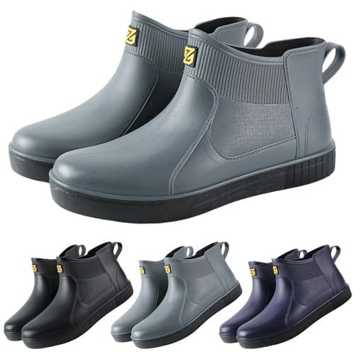 FGUUTYM Gummistiefel Herren Damen - Kurz Regenschuhe Garten Stiefel Ankle Rain Boots Arbeitsschuhe Regenstiefel Wasserdicht Schlupfstiefel Gummistiefeletten Berufsschuhe Stiefeletten Gartenschuhe FGUUTYM Gummistiefel Herren Damen - Kurz Regenschuhe Garten Stiefel Ankle Rain Boots Arbeitsschuhe Regenstiefel Wasserdicht Schlupfstiefel Gummistiefeletten Berufsschuhe Stiefeletten Gartenschuhe von FGUUTYM
