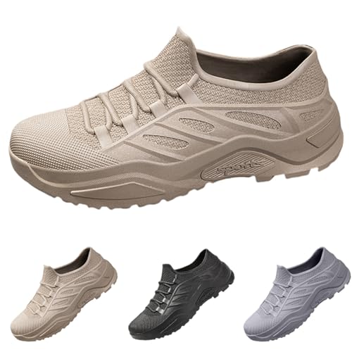 FGUUTYM Gummistiefel Herren Kurze Wasserdicht Rutschfest Boots Abriebfest Arbeitsschuhe Bequem Gummischuhe Verschleißfest Kurzschaft Stiefel Weich Anti-Rutsch Gartenschuhe Kurzstiefel von FGUUTYM