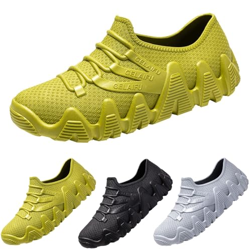 FGUUTYM Gummistiefel Herren Slip-On Leichte Kurz Stiefeletten Gartenschuhe Wasserdicht Arbeitsschuhe Regenstiefel Regenschuhe Rain Boots Sicherheitsschuhe Berufsschuhe Schlupfstiefel Wanderschuhe von FGUUTYM