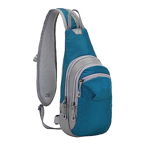 FGUUTYM Haken Für Taschen Herren- und Damen-Outdoor-Umhängetasche mit Reißverschluss, Umhängetasche, Radfahren, Sporttasche, Bergsteigen, Reisen, kleiner Rucksack Leggings (Z1-BU2, One Size) von FGUUTYM