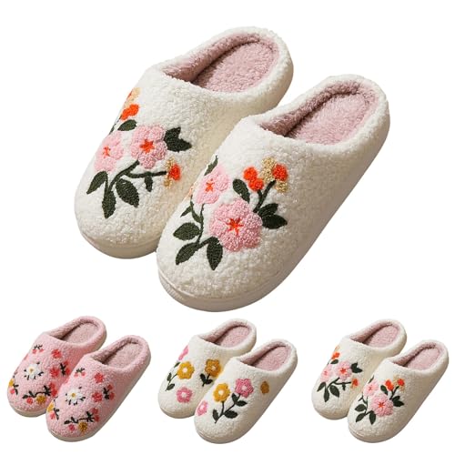 FGUUTYM Hausschuhe Damen Herren Halloween Weiche Bequeme Filzpantoffeln Niedliche Cartoon Tiere Pantoffeln Winter Warme Plüsch Filzpantoffeln Kuschelige Schlappen Leichte Rutschfeste Slippers von FGUUTYM