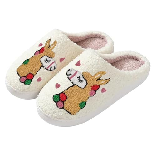 FGUUTYM Hausschuhe Damen Herren Winter Warme Plüsch Pantoffeln Weiche Bequeme Filzpantoffeln Leichte Rutschfeste Slippers Kuschelige Indoor-Schuhe Haus Filzhausschuhe Latschen Unisex Gr.36-44 von FGUUTYM
