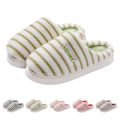 FGUUTYM Hausschuhe Damen Winter Plüsch Warme Flauschige Pantoffeln Weicher Bequem Memory Foam Filzpantoffeln Leichte Ultraweiche Unisex Slippers Schlappen Anti Rutsch Filzhausschuhe Für Frauen/Männer von FGUUTYM