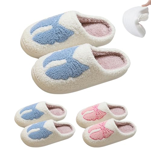 FGUUTYM Hausschuhe Damen Winter Warme Plüsch Hausschuhe Herren Pantoffeln Weiche Memory Foam Plüschhausschuh Slippers Bequeme Filzpantoffeln Gefütterte Home Silent Hausschlappen Flauschige Schlappen von FGUUTYM
