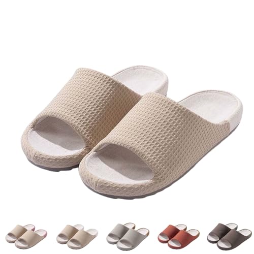 FGUUTYM Hausschuhe Herren Damen Reiseschlappen für Geschäftsreisen Bequeme Schlafzimmerpantoffeln Rutschfester Memory Foam Pantoffeln Winter Home Silent Hausschlappen Waschbare Slippers von FGUUTYM