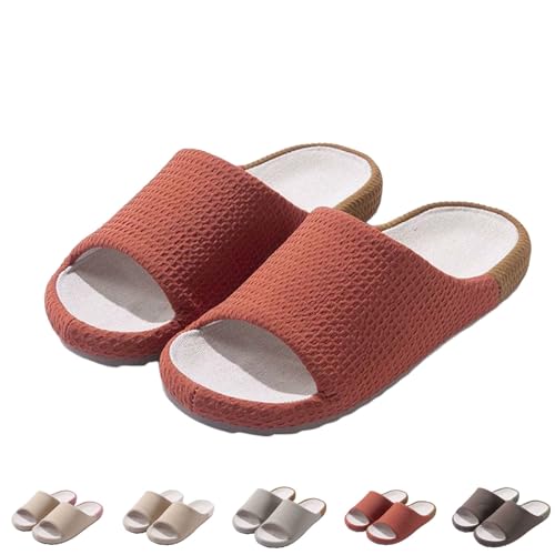 FGUUTYM Hausschuhe Herren Damen Reiseschlappen für Geschäftsreisen Bequeme Schlafzimmerpantoffeln Rutschfester Memory Foam Pantoffeln Winter Home Silent Hausschlappen Waschbare Slippers von FGUUTYM