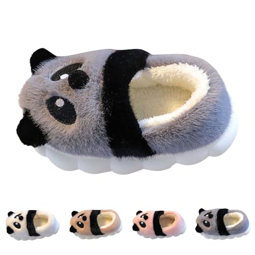 FGUUTYM Hausschuhe Junge Mädchen Winter Warme Pantoffeln Plüsch Fuzzy Schuhe Indoor Niedlich Cartoon Design Bequeme Kinder Hausschlappen Filzpantoffeln Für Kleinkinder Kinder Bequeme Slippers von FGUUTYM
