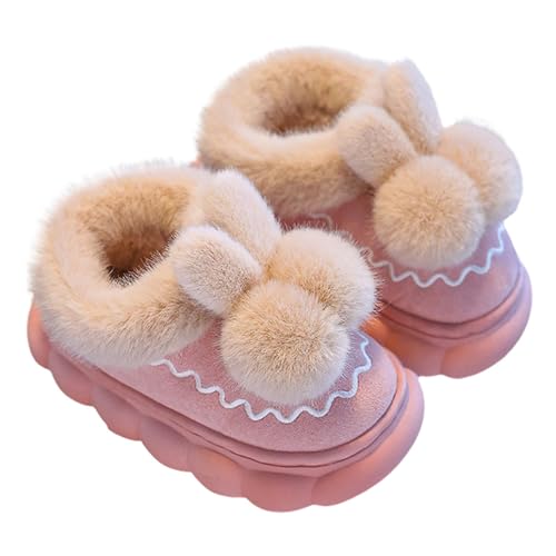 FGUUTYM Hausschuhe Mädchen Jungen Winter Wärme Plüsch Pantoffeln Home Rutschfeste Slippers Kuschelig Weite Leicht Cartoon-Hasenform Slippers Memory Foam Gefütterte Filzhausschuhe Indoor Outdoor von FGUUTYM