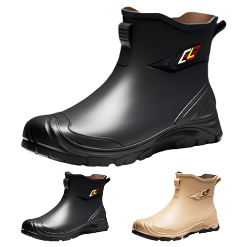 FGUUTYM Herren Regenschuhe Kurz Gummistiefel Anti-Rutsch Garten Stiefel Stiefeletten Halbhoch Regenstiefel Regenschuhe Wasserdicht Gummistiefeletten Schlupfstiefel Ankle Rain Boots Arbeitsschuhe FGUUTYM Herren Regenschuhe Kurz Gummistiefel Anti-Rutsch Garten Stiefel Stiefeletten Halbhoch Regenstiefel Regenschuhe Wasserdicht Gummistiefeletten Schlupfstiefel Ankle Rain Boots Arbeitsschuhe von FGUUTYM