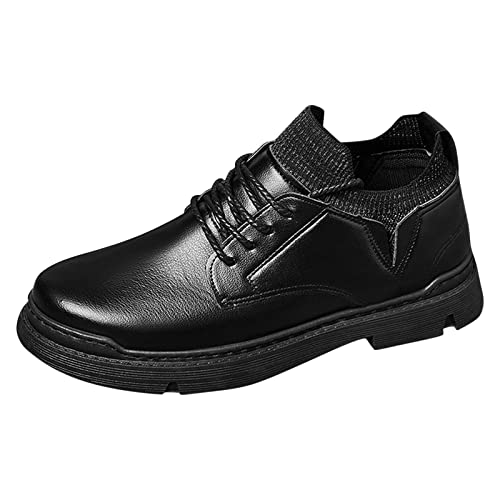 FGUUTYM Herrenschuhe Classic Business Lederschuhe Fashion Casual Solid Color Lace Up Lederschuhe Für Herren Schuhe von FGUUTYM