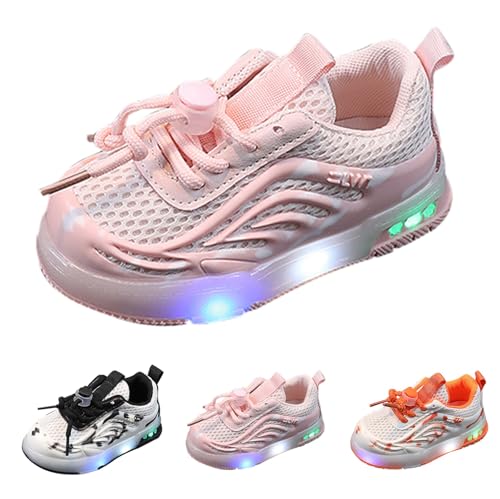 FGUUTYM Kinderschuhe Leuchtende Schuhe Junge Mädchen Babyschuhe Atmungsaktive Schuhe Kinder Freizeitschuhe Outdoor Sneaker Schnürschuhe Dicker Boden Turnschuhe Walkingschuhe Tennisschuhe von FGUUTYM
