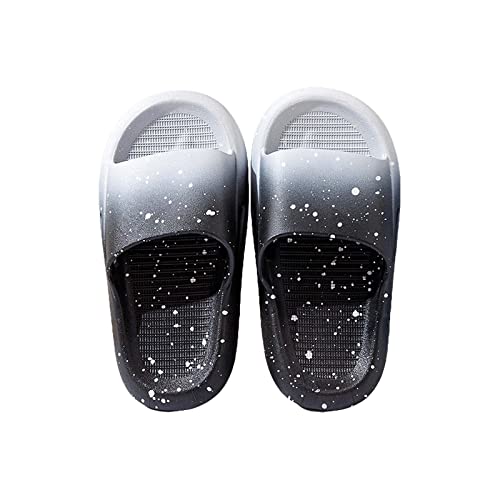 FGUUTYM Kleinkind Baby Mädchen Hausschuhe Offene spitze Schuh Hausschuhe Mädchen Hause Schuhe Baby Weiche Sohlen Sandalen Frauen Einfache Prinzessin Schuhe Unisex Pantoletten 35 (Black, 35.5 Big Kids) von FGUUTYM