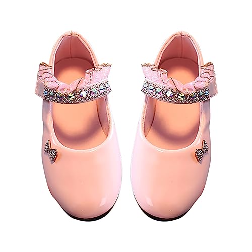 FGUUTYM Kleinkind Baby Mädchen Schuhe Kristall Prinzessin Schuhe Feste Freizeitschuhe Prinzessin Schuhe Warme Schuhe Damen (RD1, 22 Infant) von FGUUTYM