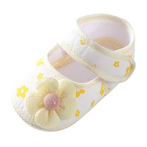 FGUUTYM Kleinkind Schuhe Mädchen Kleinkind Schuhe Baby Blumen Schuh Rutschfeste Krabbelschuhe Baby Krabbelschuhe Baby Mädchen Lauflernschuhe Baby Outdoor Kinderschuhe Mädchen von FGUUTYM