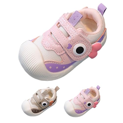 FGUUTYM Lauflernschuhe Für Mädchen Jungen Kinderschuhe Outdoor Flacher rutschfest Hallenschuhe Kinder Mesh Atmungsaktiv Sportschuhe Freizeitschuhe Antirutsch Casual Laufschuhe Barfußschuhe von FGUUTYM