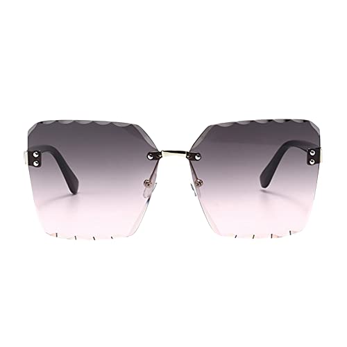 FGUUTYM Lesebrille Schmales Damen No Border Brille Sonnenbrillen Shades Ideal für Reisen, Einkaufen im Freien Racing Drohne Brille (Pink, One Size) von FGUUTYM