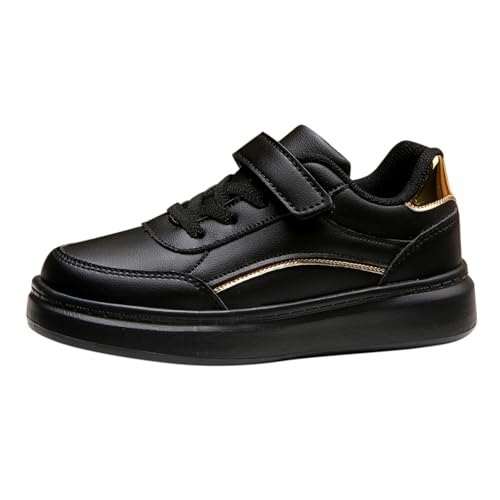 FGUUTYM Mädchen Junge Laufschuhe Outdoor Turnschuhe Kinder Flache Schnürschuhe Dicker Boden Jungenschuhe Weich Comfort Klassische Walkingschuhe Breite Füße Sportschuhe Freizeitschuhe von FGUUTYM