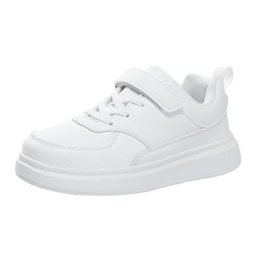 FGUUTYM Mädchen Junge Laufschuhe Outdoor Turnschuhe Kinder Flache Schnürschuhe Dicker Boden Jungenschuhe Weich Comfort Klassische Walkingschuhe Breite Füße Sportschuhe Freizeitschuhe von FGUUTYM