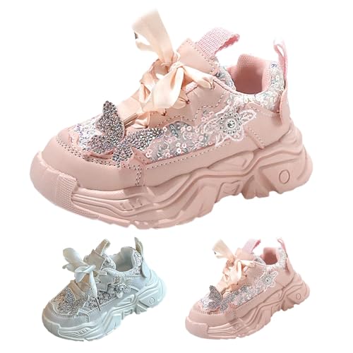 FGUUTYM Mädchen Kinderschuhe Laufschuhe Für Kinder Outdoor Leichte Weiche Sneaker Freizeitschuhe Mesh-Obermaterial Laufschuhe Bequem Joggingschuhe Sportschuhe Turnschuhe Fitnessschuhe Barfußschuhe von FGUUTYM