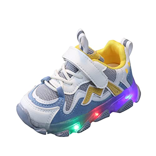 FGUUTYM Mädchen Turnschuhe Laufschuhe Kinder Prinzessin Schuhe Leuchtende Schuhe Blinkende Kinderschuhe Weicher Boden Lauflernschuhe Babyschuhe Barfußschuhe Kinder Outdoor Sportschuhe von FGUUTYM