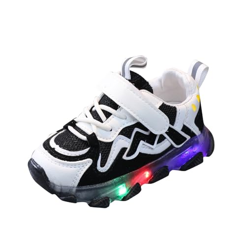 FGUUTYM Mädchen Turnschuhe Laufschuhe Kinder Prinzessin Schuhe Leuchtende Schuhe Blinkende Kinderschuhe Weicher Boden Lauflernschuhe Babyschuhe Barfußschuhe Kinder Outdoor Sportschuhe von FGUUTYM