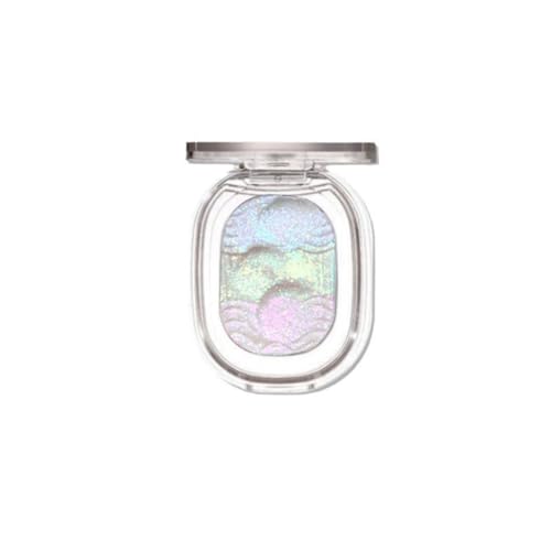 FGUUTYM Multichrome Glitter Lidschatten Hochglänzender Gesichts-Highlighter Metallic Lidschatten Hochpigmentiertes Farbwechselndes Glitter Farbverlauf Augen Make-Up Lidschatten (Light Blue, One Size) von FGUUTYM