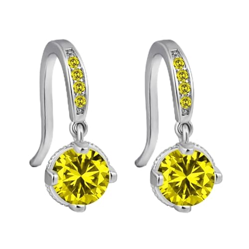 FGUUTYM New Silver Earrings Female Japanese Korean Temperament Earrings Water Drop Earrings Hundred With Jewelry Ear Hanging Ear Hooks Feder Ohrringe (C, One Size) von FGUUTYM