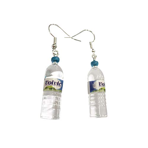 FGUUTYM Ohrstecker Pflastern Personalisierte Simulation Mini-Bierflaschen-Ohrringe, kreative und lustige Mädchen-Weinflaschen-Ohrringe Trachten Ohrringe (ZZA-Blue, One Size) von FGUUTYM